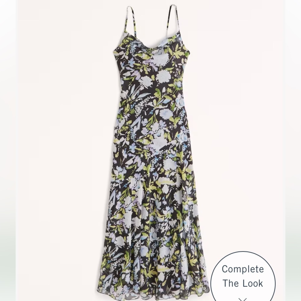 Cowl Neck Maxi Dress size small petite. NWT.